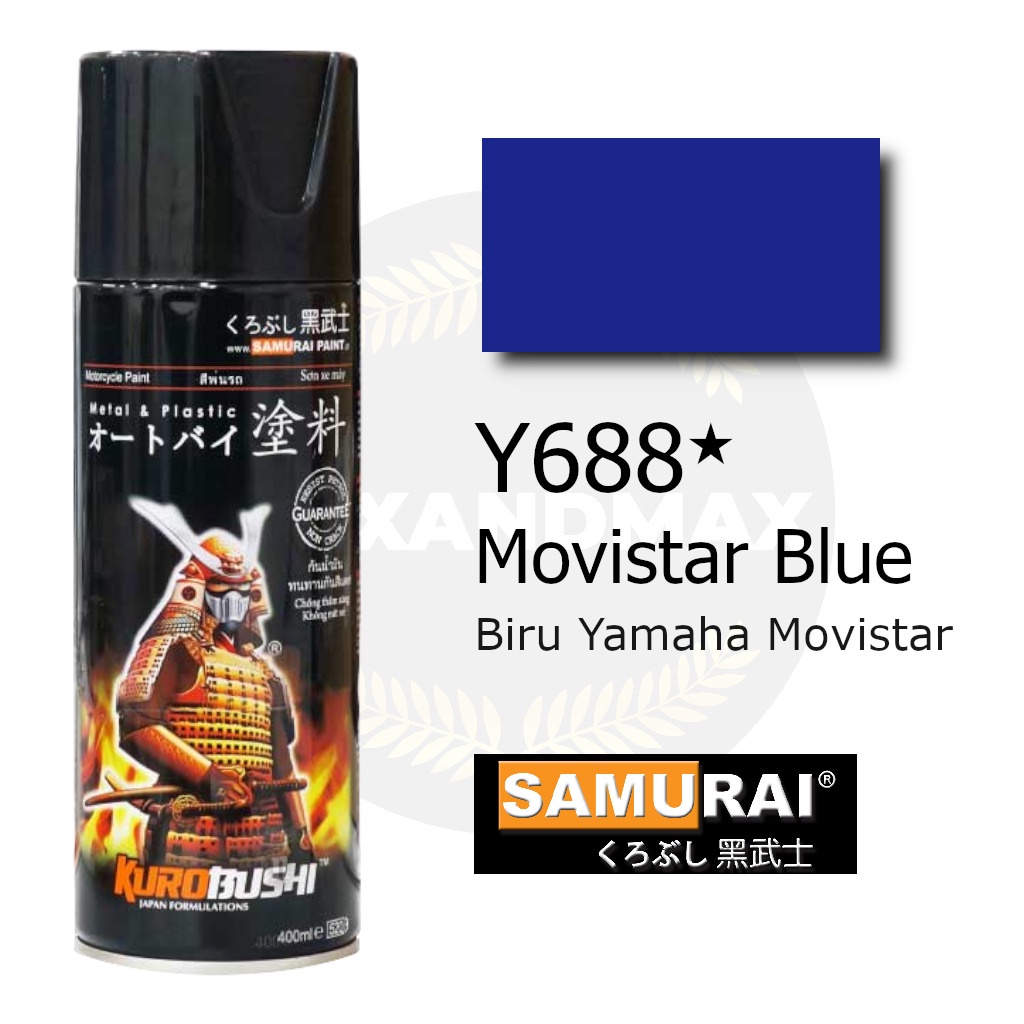 Samurai Paint Movistar Blue Y688  400 ml - Cat Semprot