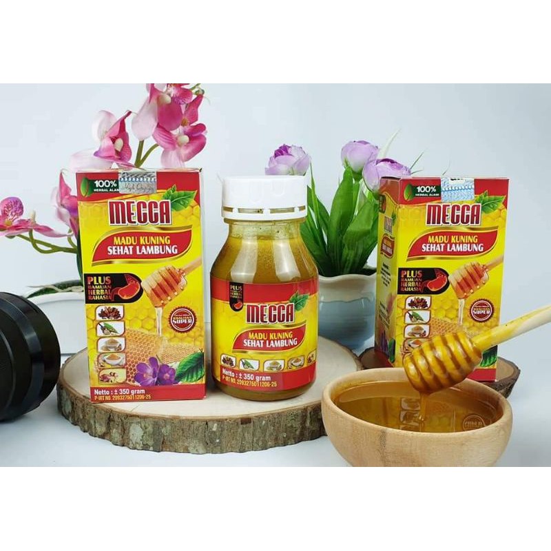 Madu Kuning Sehat Lambung | MECCA 350gr 100℅ Herbal Alami