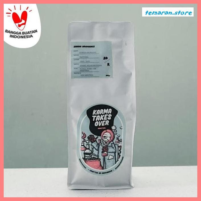 

Kopi- Sunda Aromanis Natural 200gr Karma Takes Over - Coffee Beans -Biji-Kopi.