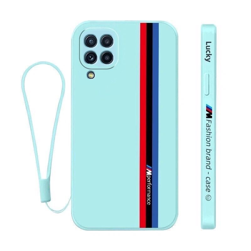 Case Samsung Galaxy A22 4G Silicone Liquid Lucky Pattern Lanyard ORIGINAL