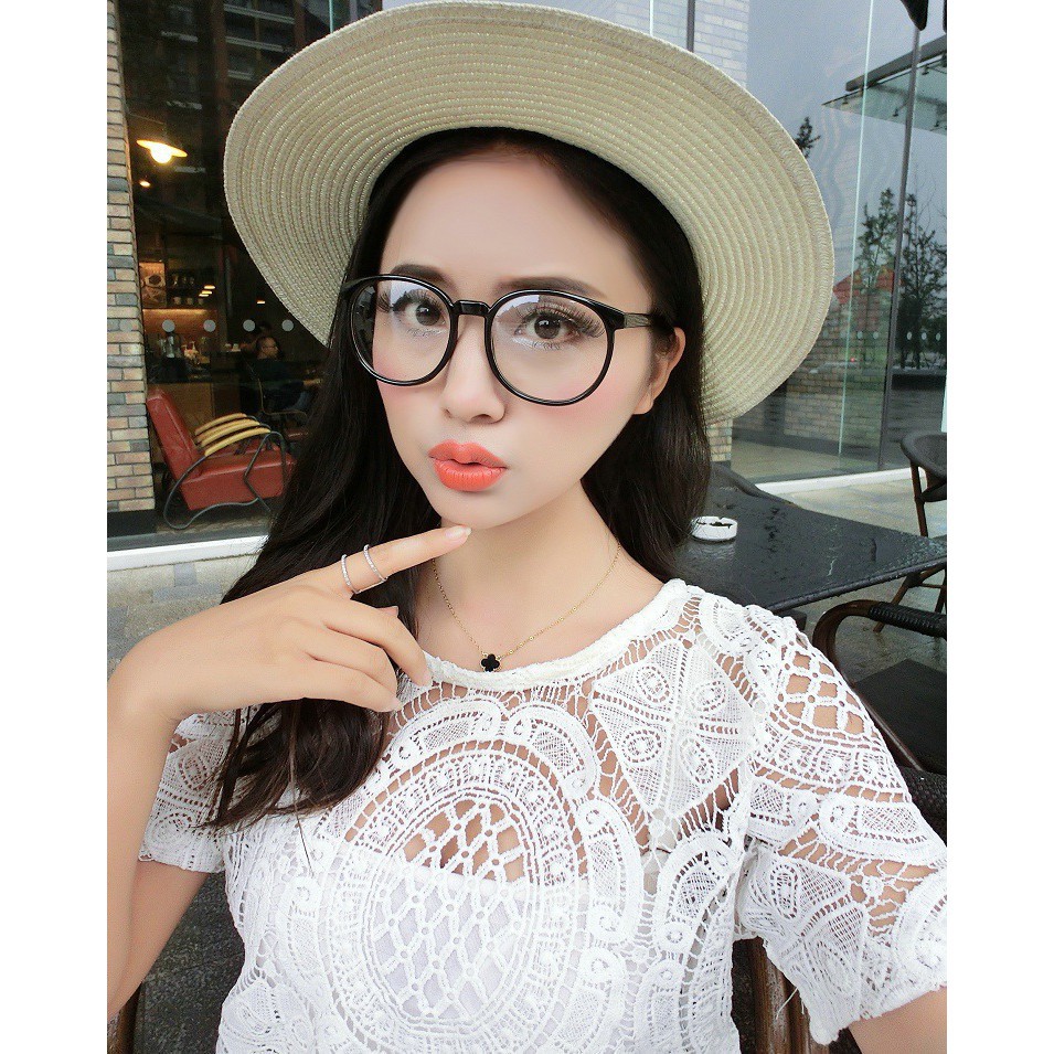 ♥TMALL88♥ Kacamata Lensa Transparan Untuk Pria / Wanita Frame Kacamata