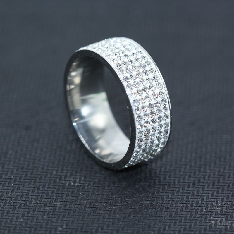 Cincin Berlian 925 Silver Ukuran 6-13 Untuk Wanita