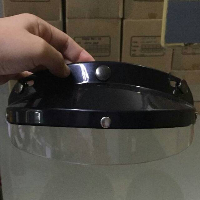 Helm bogo pet rally sun visor sunvisor bell helmets pnp moon eyes mooneyes simpson mvstar cargloss