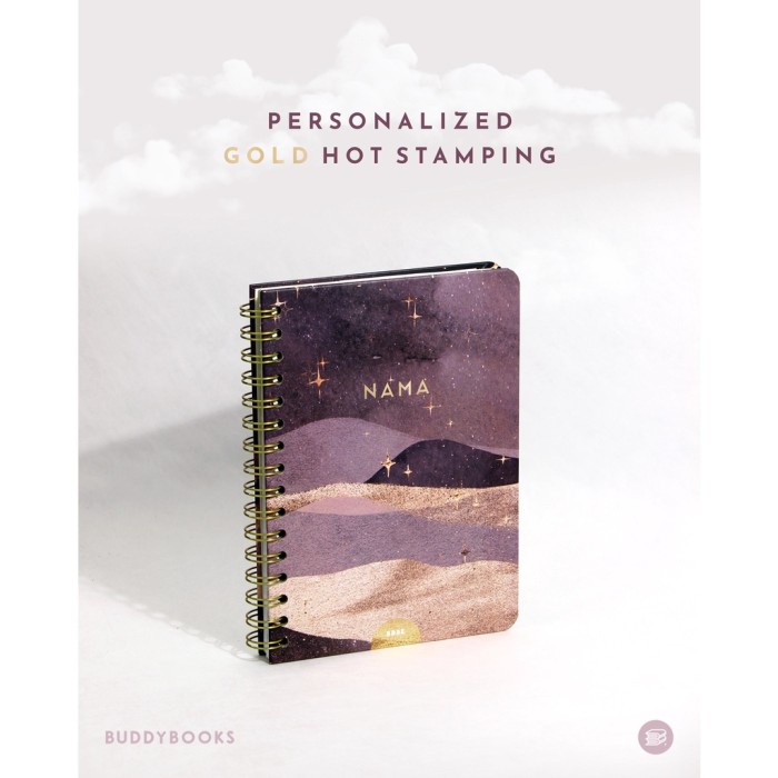 

Buku Buddybooks Undated Planner Series 3 Custom Nama Jurnal DAWN