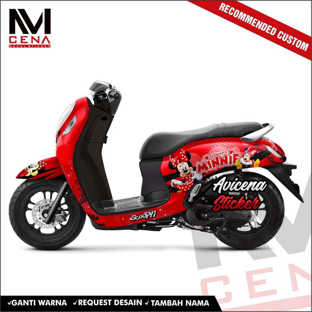 Sticker Striping Decal Scoopy Prestige New 2021 Decal Sticker New Scoopy Prestige 2021 Full minimous