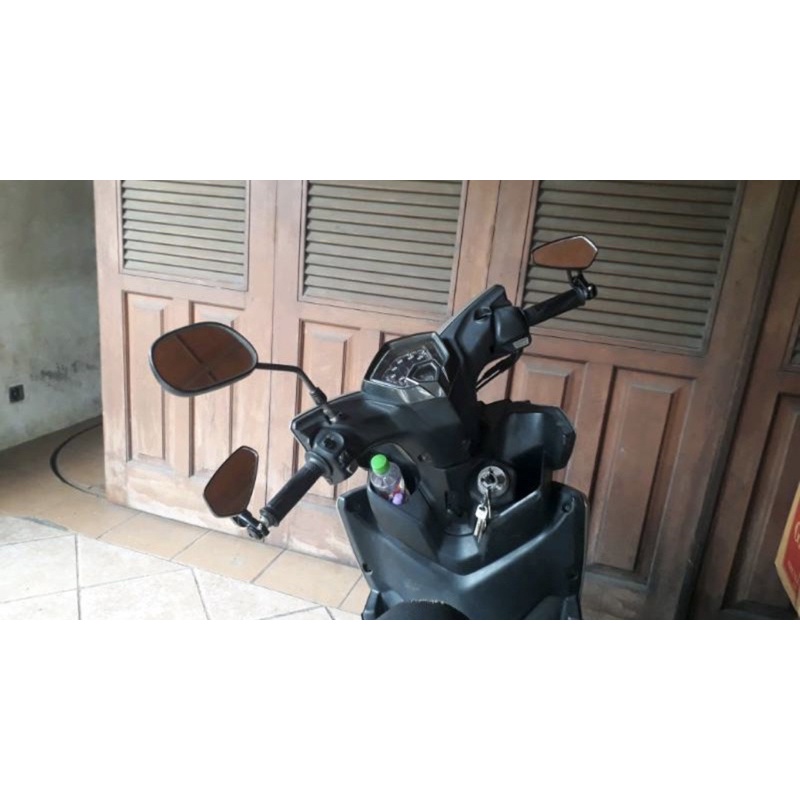 Spion Jalu Oval Cnc for Nmax Aerox Vario 150 PCX Lexi Vespa Honda ADV dll Spion Jalu Oval model RIDE IT