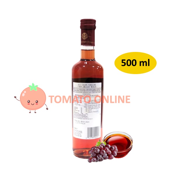 Bertolli / Red Wine Vinegar Cuka Merah Rasa Anggur / 500ml 500 ml