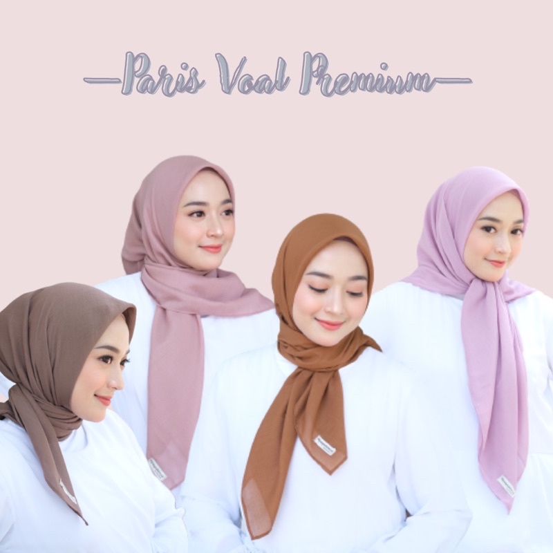 Hijupfashion.id - Paris Voal Premium (Segiempat Bahan Paris Voal Tidak Licin)