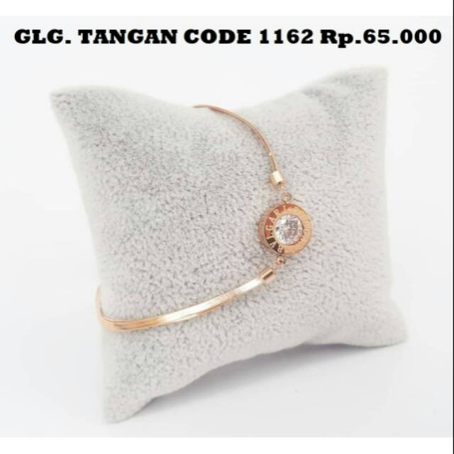  Gelang  Tangan Code 1162 Titanium Stainless Anti Karat 