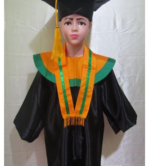 ♥ BAJU TOGA WISUDA ANAK TK PAUD SETELAN 1 SET BERKUALITAS ORIGINAL 100% SUPPLIER ۩