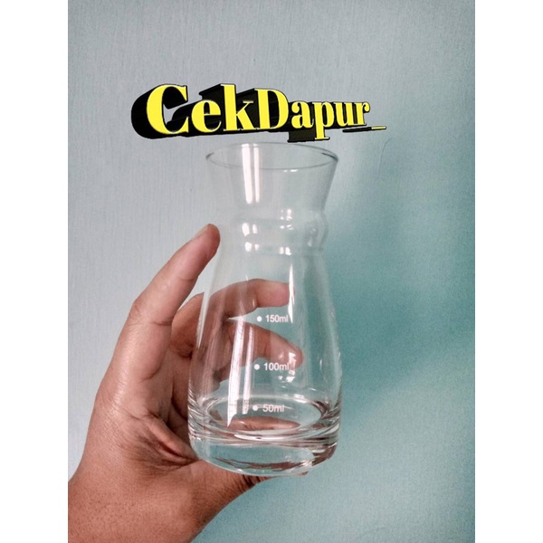 decanter ukuran mini 280ml/gelas takar cafe/Carafe dari arcoroc/luminarc import