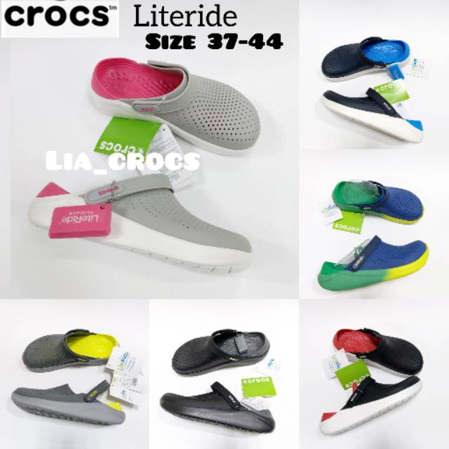 Sandal Crocs literide unisex / Crocs pria waita / Crocs Clog literide / Sandal crocs literide