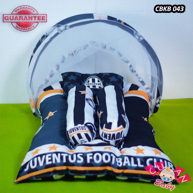 tempat tidur bayi baru lahir | CBKB 043 | kasur bayi motif sepak bola juventus  | kado bayi lucu new