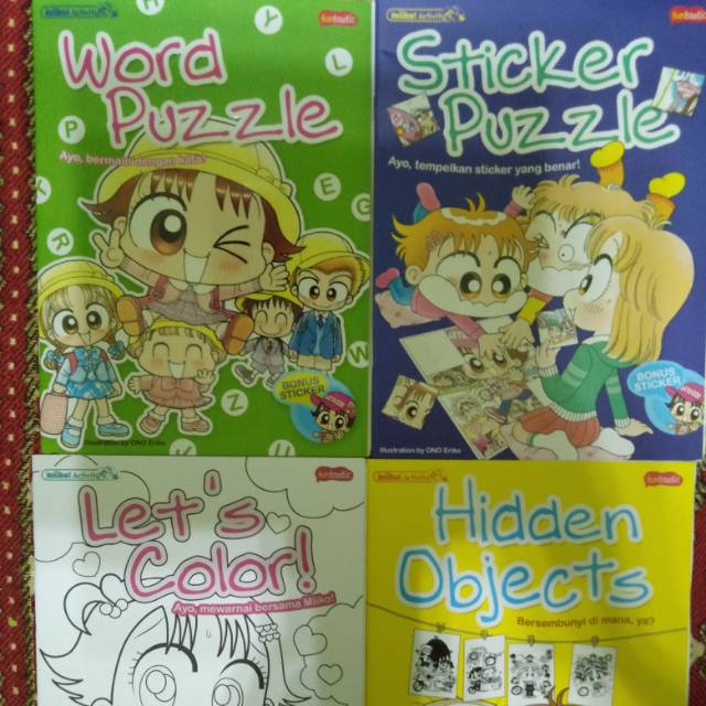 Buku Aktivitas Anak Miiko Series - Miiko Activity Bonus stiker