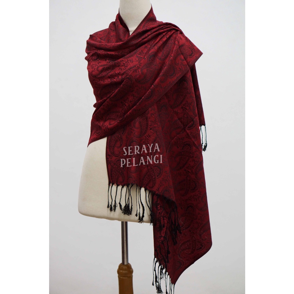 Pashmina Cashmere Keong 36 | Motif | Selendang | Scarf | Syal | Shawl | Pasmina | Souvenir | Hadiah Ulang Tahun | Birthday Gift | Aksesoris Fashion Wanita | Premium Import Quality | Grosir Murah