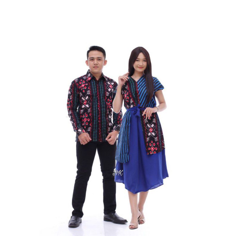 GROSIR COUPLE BATIK SONGKET /COUPLE BATIK MODERN /COUPLE MURAH/COUPLE MUSLIM KECE BK004