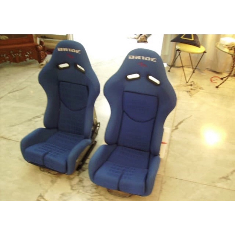 Racing Seat Bride Lowmax Blue Carbon Black