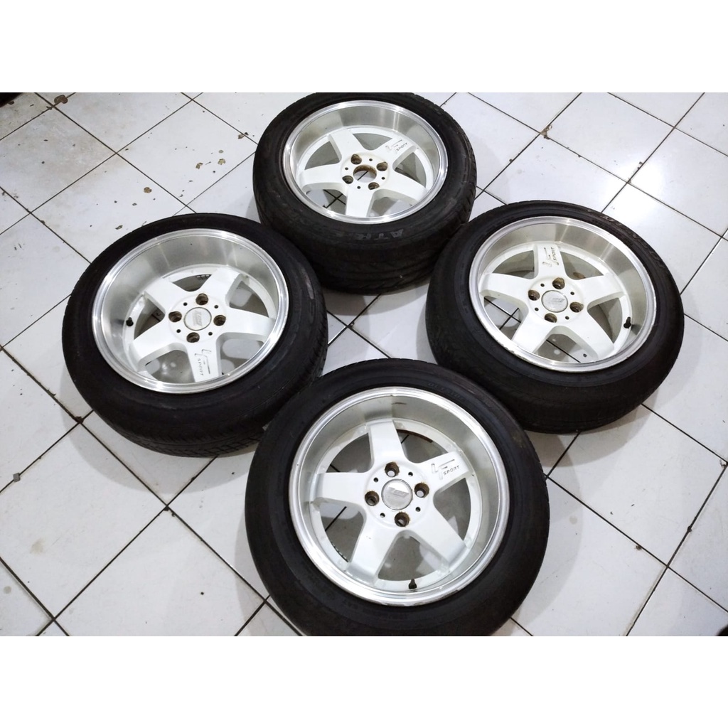 Jual velg racing bekas ring 15x7 7,5 pcd 4x100 seken bekas murah