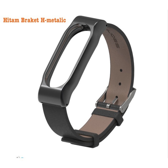 Leather Strap Gelang tali  Kulit Xiaomi Mi Band 2 OLED Mijobs ORIGINAL