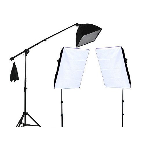 TaffSTUDIO Photography Foto Studio Lighting Kit Youtube Vlog - D-HZ7 - Black