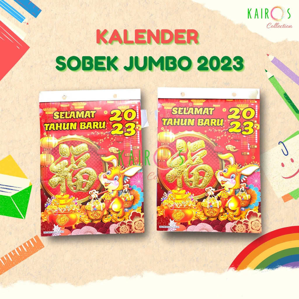 Kalender Sobek Harian Tahun 2023 Hijriyah Jawa Chinese