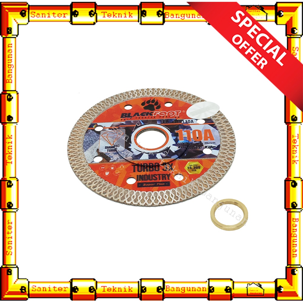 Mata Potong Keramik Marmer 110A Diamond Wheel Turbo Blackfoot Multi Cutter