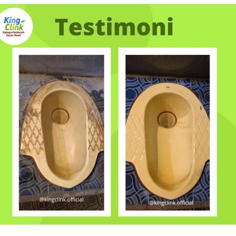 (Bisa COD ) King Clink Pembersih kerak toilet keramik + free kuas / pembersih / pembersih toilet HWE