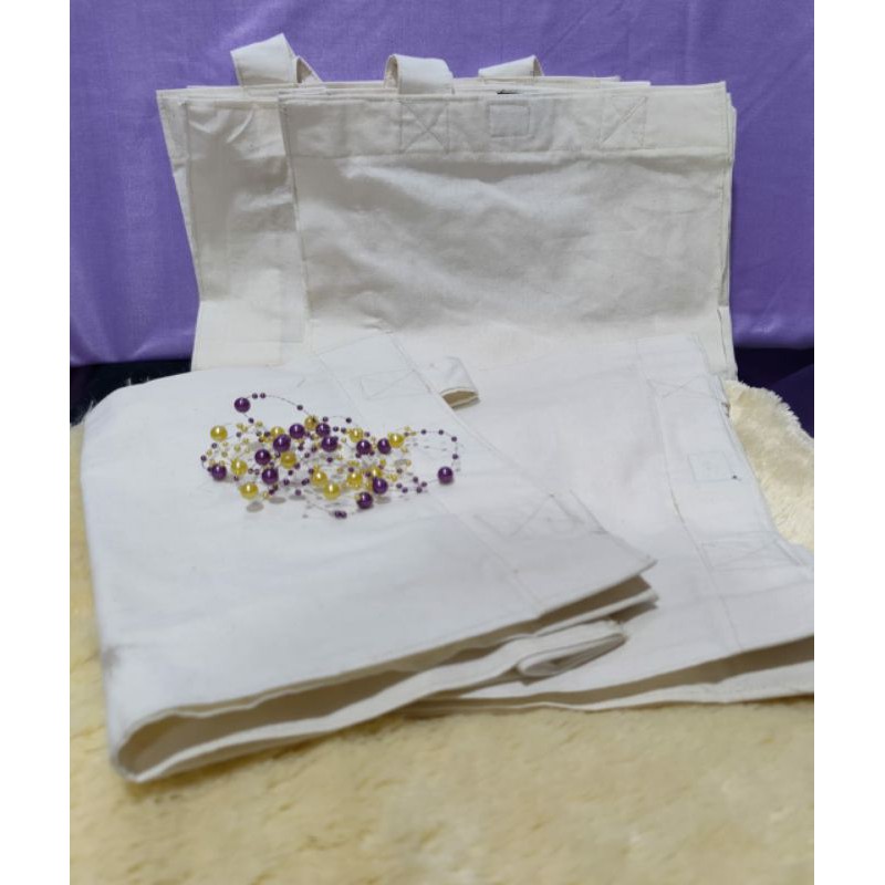 Goodie bag kain blancu / Tas souvenir /tas seminar