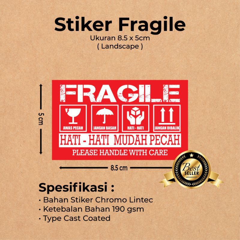 

STICKER FRAGILE MURAH KUALITAS PREMIUM
