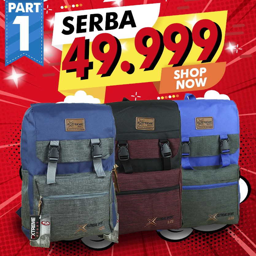 PROMO SERBA 49.999 !!! Tas Ransel Distro Backpack Punggung Simple Keren Ransel Sekolah Hangout