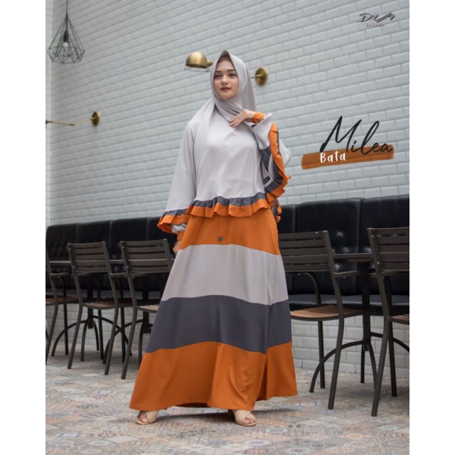 Ori Diva Busana Gamis syari milea Gamis remaja