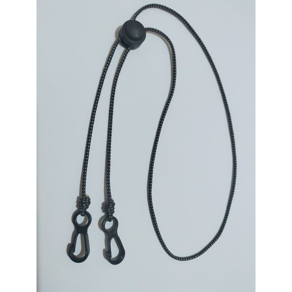 Strap masker Kalung masker  Konektor masker Tali bintik dominan hitam