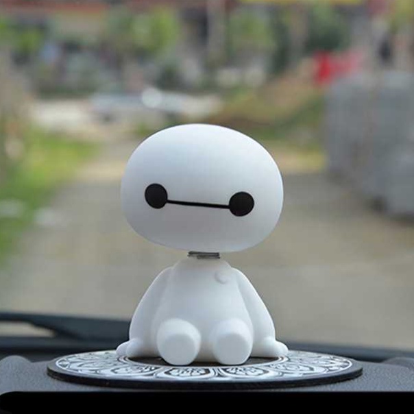 Aksesoris Hiasan Dashboard Mobil Boneka Goyang Baymax Shaking Head