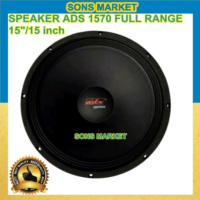 SPEAKER ADS 1570 15inch 15 inch FULL RANGE hypertune PRO 15" ADS 1570