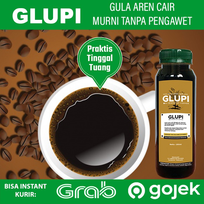 

Gula Aren Cair - Glupi - Palm Sugar Syrup - Gula Kawung Original - Untuk Kopi Gula Aren Original
