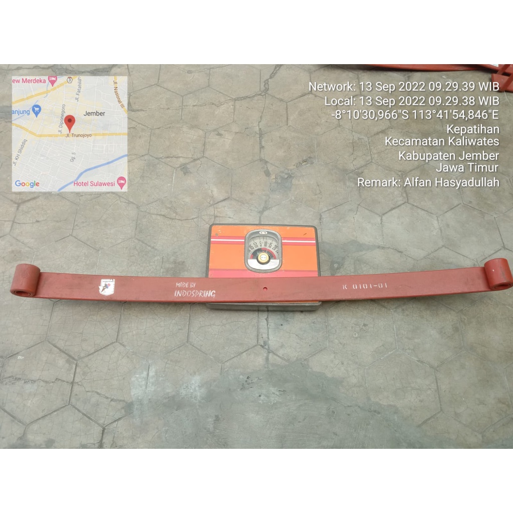 Per Daun Depan / Front Leaf Spring Mitsubishi Canter 110PS / 125PS (Nomer 1) Merk Indospring Kode K0