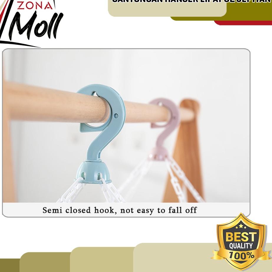 Pusat Importir GANTUNGAN HANGER LIPAT 32 JEPITAN JEMURAN BAJU CD KAOS KAKI SERBAGUNA