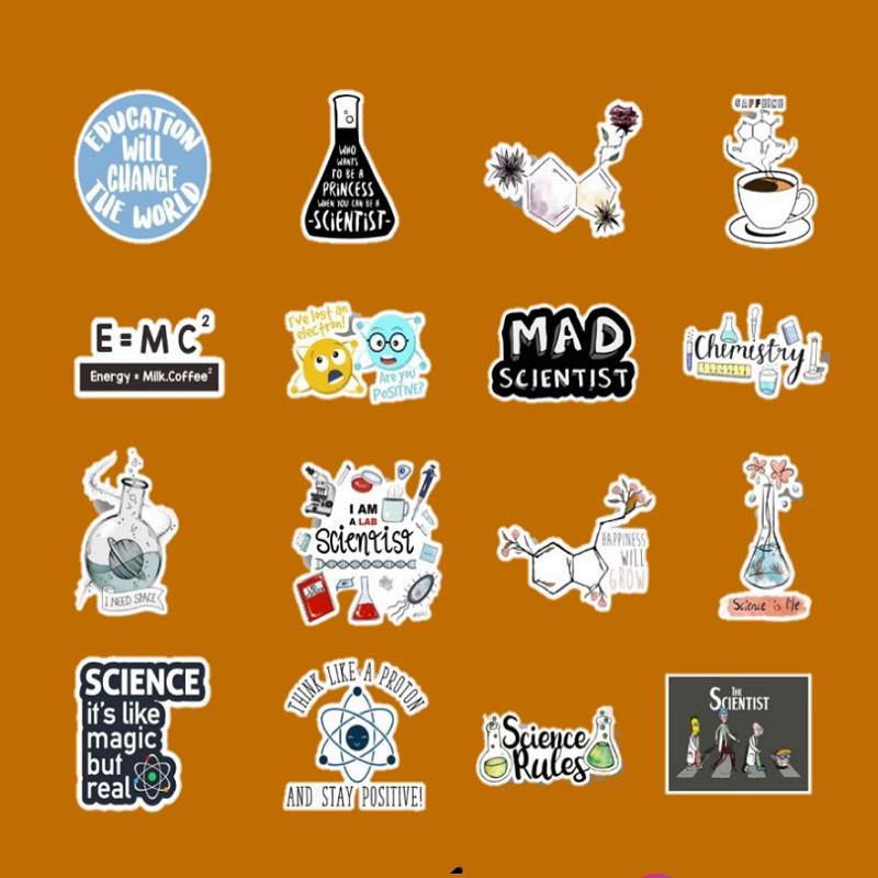 

STICKER CASE HANDPHONE LAPTOP DECO BUJO TUMBLR STIKER AESTHETIC MURAH SCIENCE PACKAGE