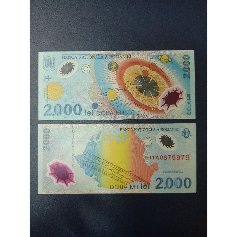 ROMANIA 2000 POLIMER UANG ASING