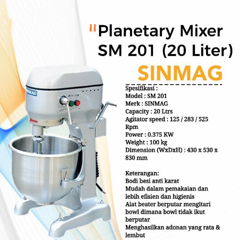 Planetary mixer adalah