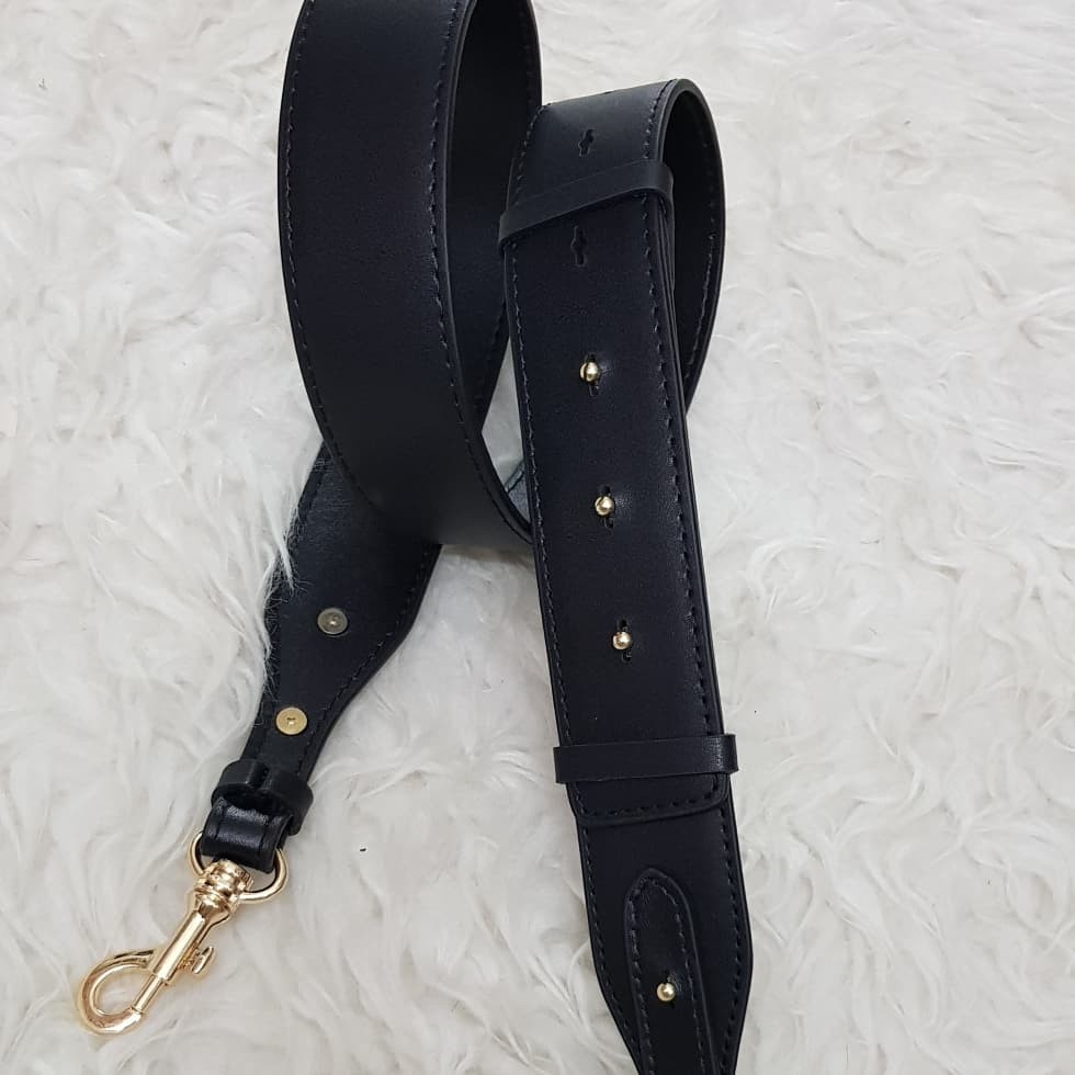 carla genuine leather adjustable bag strap / tali tas panjang