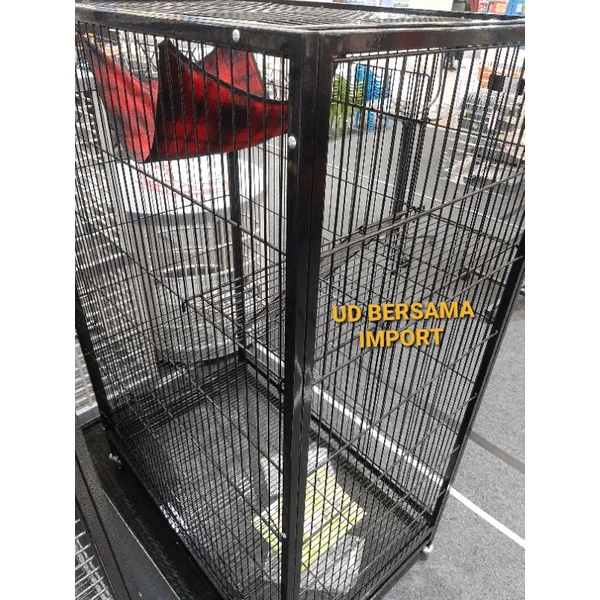 kandang kucing PAWS N TAIL jumbo original cat cage with hammock