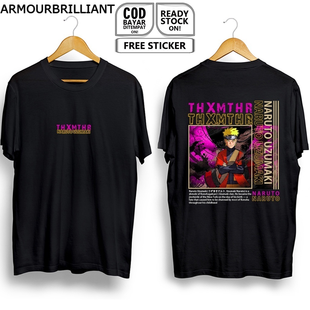 KAOS NARUTO ANIME MANGA NARUTO UZUMAKI ITACHI UCHIHA SASUKE COSPLAY JEJEPANGAN JAPAN CULTURE BAJU TM