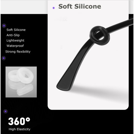 Ear hook kacamata silicone ring bulat penahan kacamata