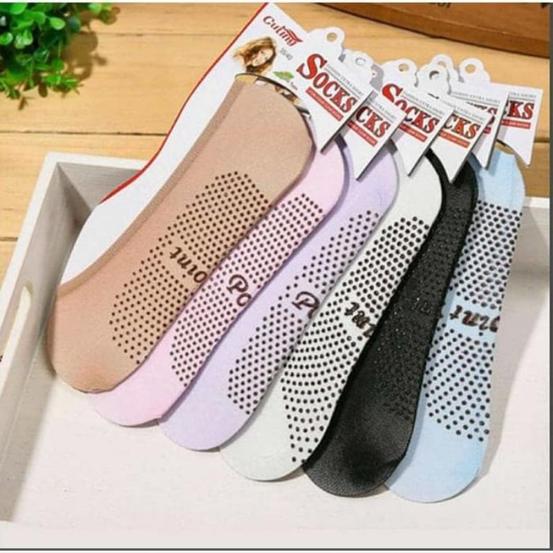 kaos kaki foot cover antislip Culing lade hidden socks