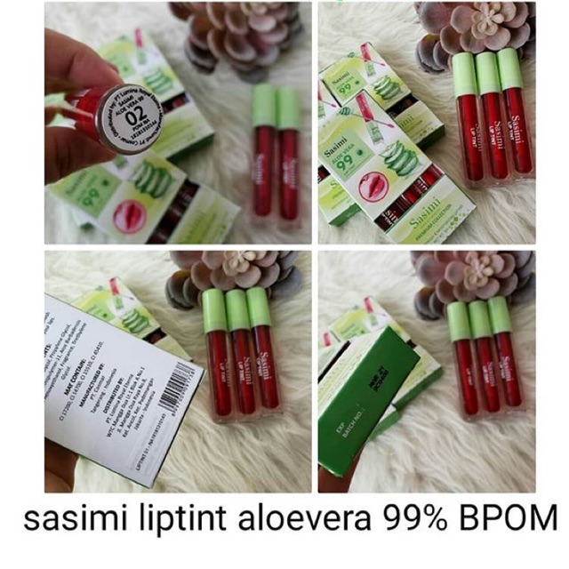 Sasimi liptint aloevera BPOM