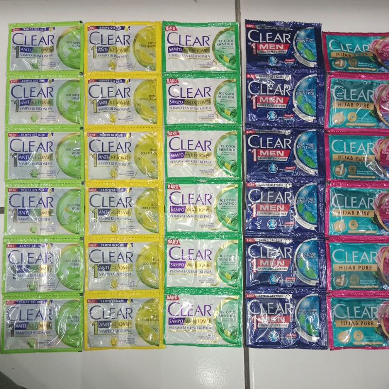 clear shampo sachet/shampo rentengan