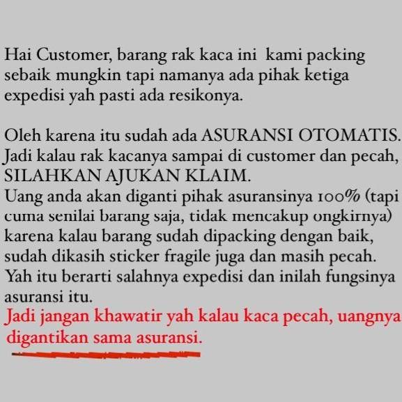 Rak Sabun Shampoo /Rak Kamar Mandi /Rak Kaca /Tiang Kotak