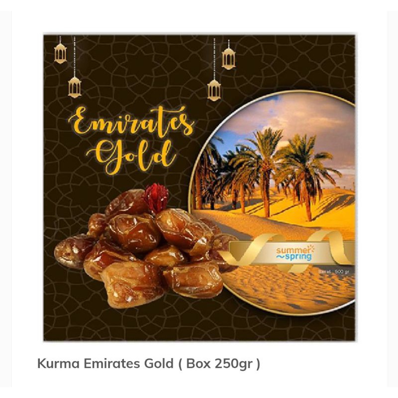 

KURMA BASAH EMIRATES GOLD 250 GRAM