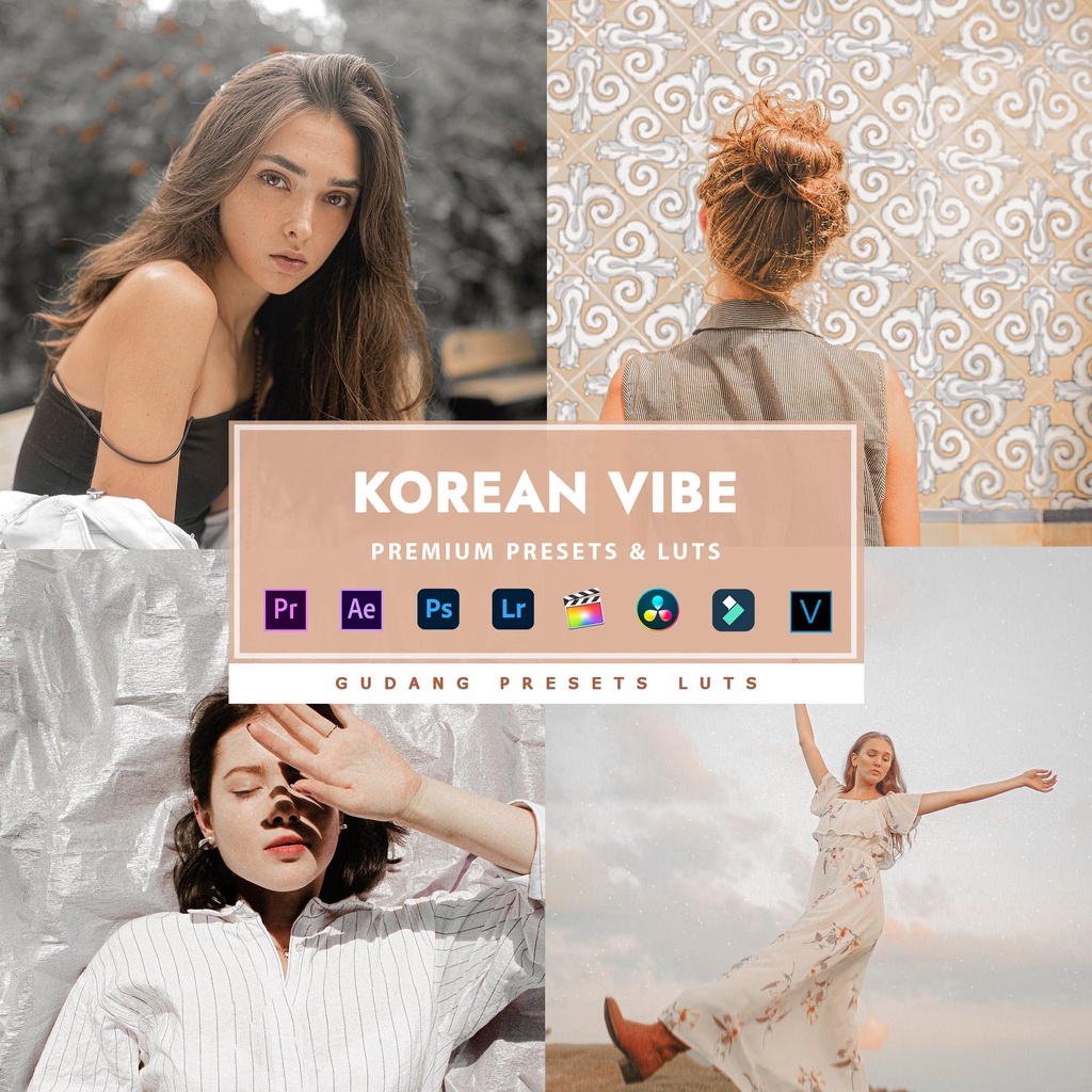 [BISA VN] Korean Vibe - Premium Preset Lightroom LUTs Android IOS PC Premiere Pro Davinci